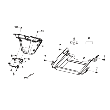 Podkłada/osłona chłodnicy Sym Joymax 300I ABS E3 2014-2016