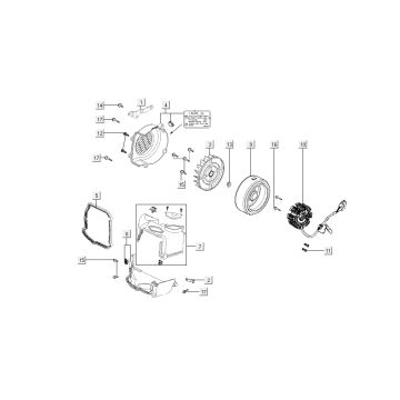 chłodzenie zapłonu Kymco Super8 4-suwowy z 2009 czarny