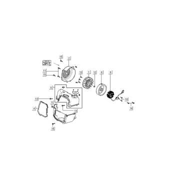 Okap chłodzący zapłonu Kymco Agility Delivery 4-suwowy euro4 czarny