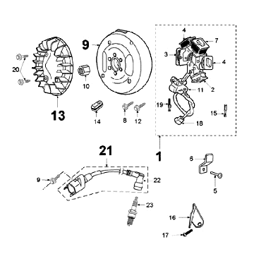 Zapłon z Pickup Peugeot Fox Deluxe Czarny