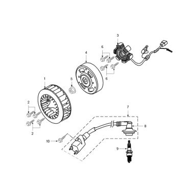 Zapłon Peugeot Speedfight 2 AC E2 2-suwowy