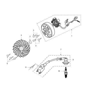 Zapłon Peugeot Vivacity 3 2-suwowy