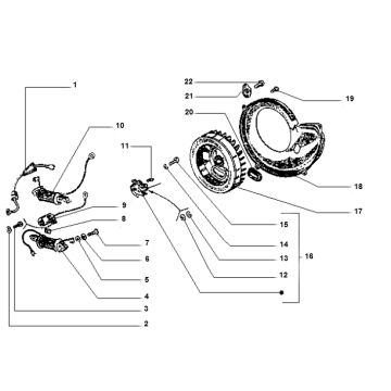 Zapłon Vespa Ciao 2-suwowy