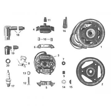 Zundapp GTS 50 517-40L0 zapłon