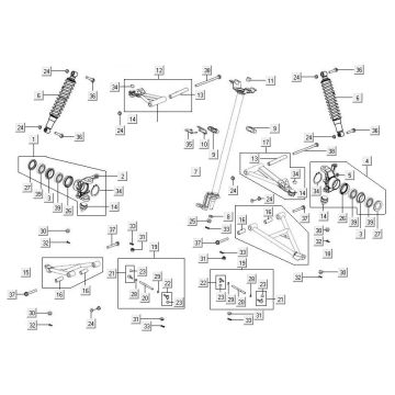Zawieszenie Kymco MXU 500
