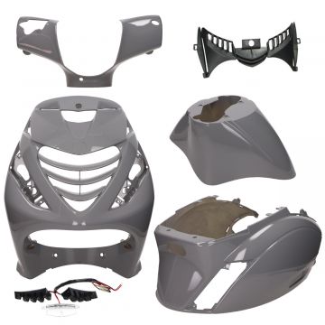 Bluza z kapturem Piaggio Zip 5-częściowy Audi Nardo szary (SP Look) +diody LED