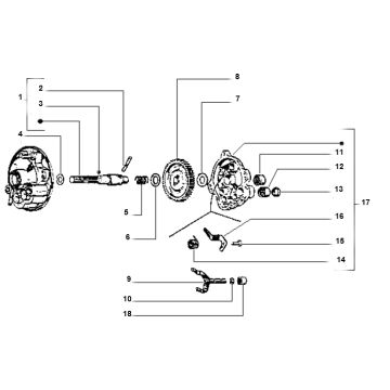 Bieg 2 Vespa Ciao 2-suwowy