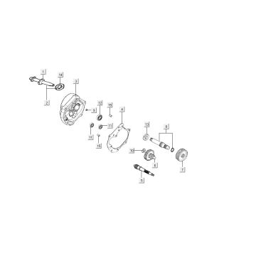 Skrzynia biegów Kymco Agility FR 12" 4-suwowa euro4 czarna