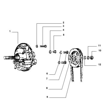 Skrzynia biegów Vespa Ciao 2-suwowy