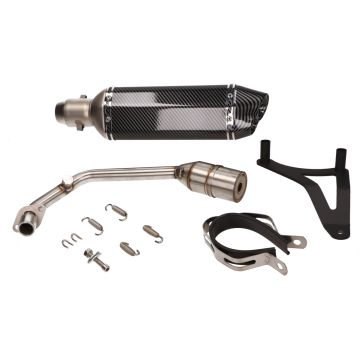 Vespa Primavera/Sprint/Zip wydechowy dla 4-suwowy IGET Euro 4 pełny wygląd węgla Aplus