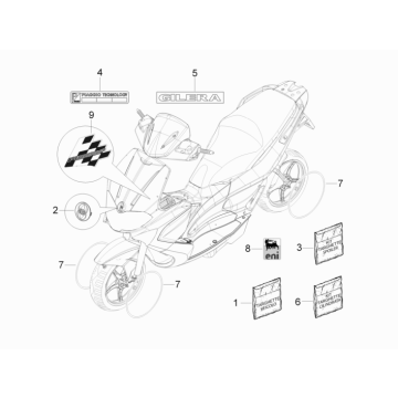 Gilera Runner 50 SP 2010-2017 naklejki i kalkomanie
