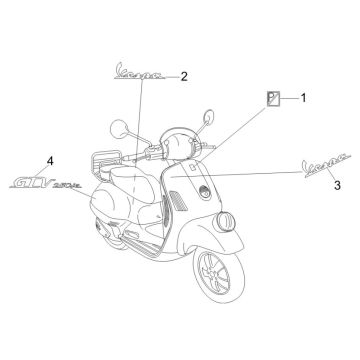 Obrazki i paski dekoracyjne Vespa GTV 250 4T 4V IE 