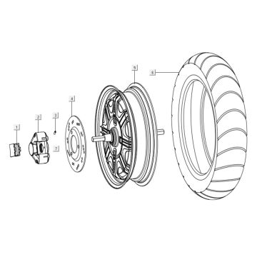 Koło tylne - silnik Niu NQI Cargo