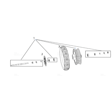 Tylne koło Yadea E8S