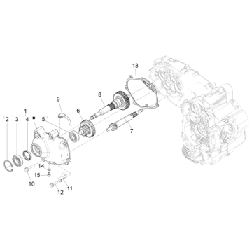 Przekładnia MP3 500 LT Sport 2014-2016