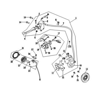 Hamulec lewy Fosti Veneri
