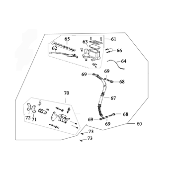 Hamulec prawy Berini Dolce Vita niebieski