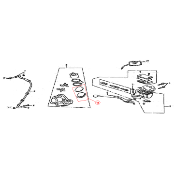 Hamulec prawy Killerbee Custom 125cc