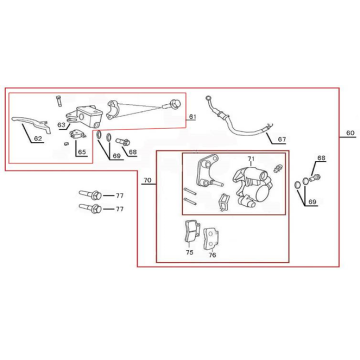 Hamulce dla Neco Lola creme terra
