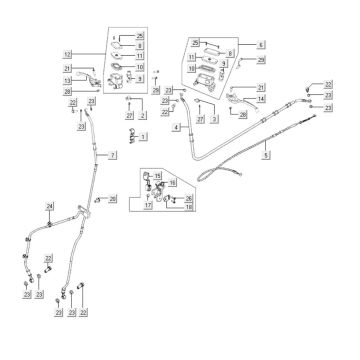 Hamulce Kymco Xciting 400i Żółte