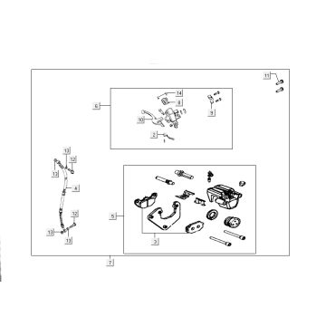 Części hamulcowe do Kymco Like 4-suwowy