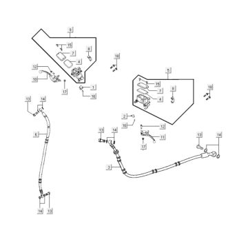 Części hamulca przedniego Kymco Gti 300i