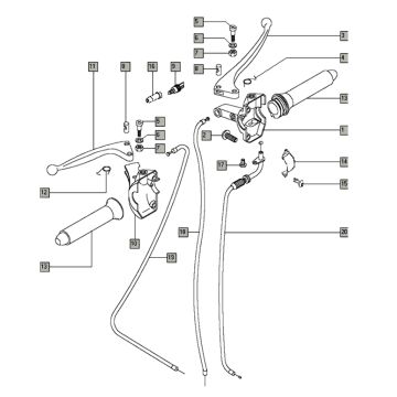 Remgrepen Tomos QUADRO EX (L0-L1)