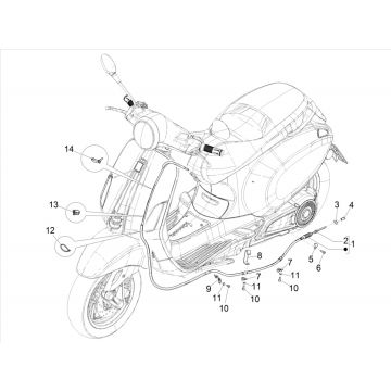 Linka hamulcowa Vespa Elettrica 2018-2019