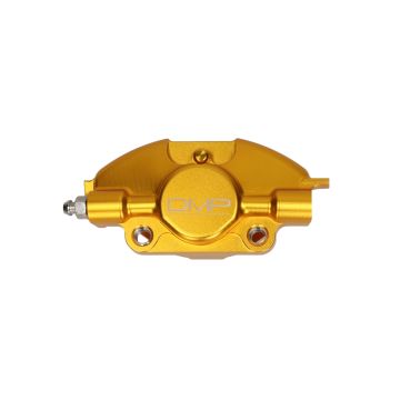 Zacisk hamulcowy CNC Piaggio Zip 2T/4T/Vespa LX/S/LXV/Sprint/Primavera złoty DMP