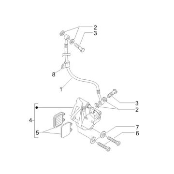 Hamulec Piaggio Liberty 4-suwowy