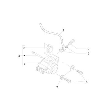Hamulec Piaggio Zip 2000 2-suwowy AC