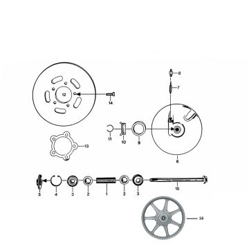 Tarcza hamulcowa Zundapp KS 50 530-010, 011, 012, 014, 500
