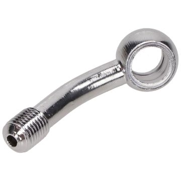 Przewód hamulcowy sprzęgło/złączka przewodu hamulcowego prosta 45 stopni 10mm chromowana