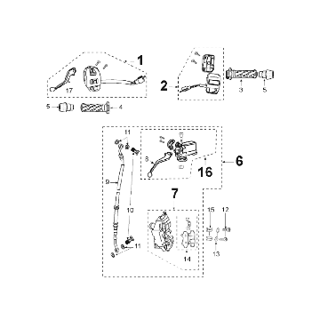 Układ Hamulcowy Peugeot Speedfight 3 AC Czerwony
