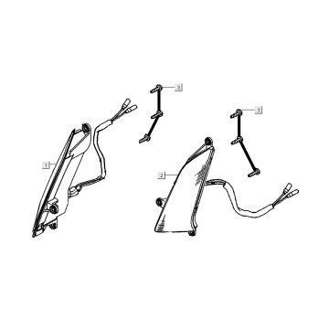 kierunkowskazy Kymco People S 4-suwowy głęboki ocean niebieski