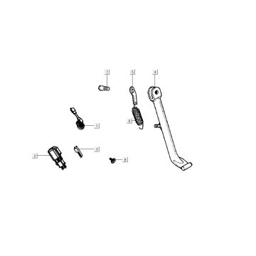Stojak Kymco K-Pipe 4-suwowy Biały
