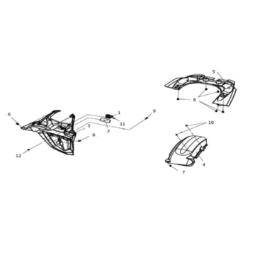 RR. fender Sym Joymax Z 125 E4