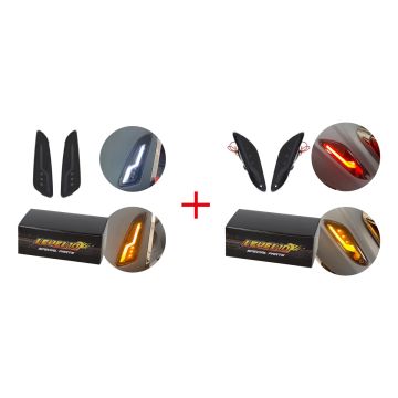 Zestaw świateł migających Vespa Primavera/Sprint dymu przód+tył Level 10 (przepływ)