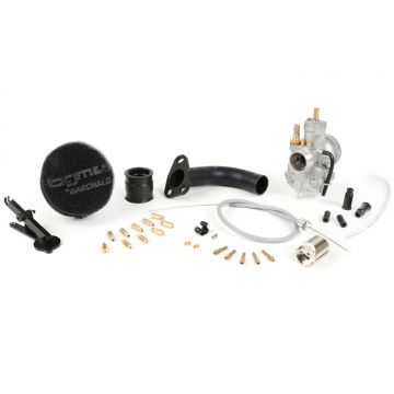Carburateurset inlaatspruitstuk met rubber aansluiting SC,Polini CP 23mm Vespa Wideframe 125 V1 V15,V30 V33,VM,VN,VU,Vespa 150 VL,VB,ACMA 125 (1951-1955),ACMA 150 GL (1956) 1958),MotoVespa 125N (1953-1958),Hoffmann Vespa 125 A/B/C