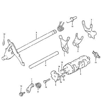 Wałek przełącznika Honda MTX-SH