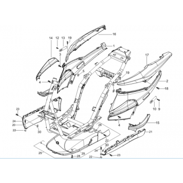Ekrany motocyklowe - spojler Piaggio NRG Power 50 2-suwowy LC Euro 4