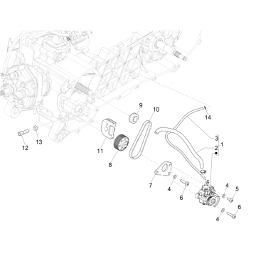 Piaggio NRG Power 50 2-suwowa pompa olejowa LC Euro 4