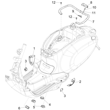 Ekrany motocyklowe - Spoiler Vespa Sprint 150 3V IE ABS Euro 3 2015