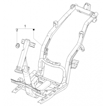 Piaggio Typhoon 50 2-suwowa ramka Euro 4 2018-2020