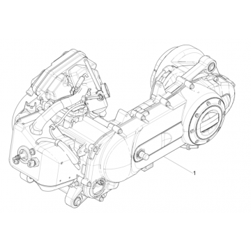 Piaggio Typhoon 50 2-suwowy Euro 4 2018-2020 kompletny blok silnika