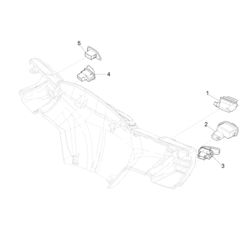 Przełączniki - przyciski Piaggio Typhoon 50 2-suwowy Euro 4 2018-2020