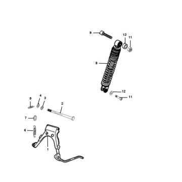 Amortyzator standardowy Peugeot Ludix 1-suwowy