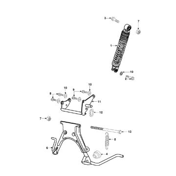 Amortyzator standardowy Peugeot Speedfight 2 LC E2 2-suwowy