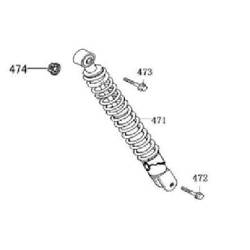 Amortyzator AGM Joy brązowy