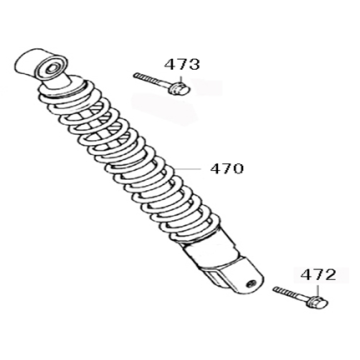Amortyzator AGM Star50 biały Amortyzator AGM Star50 biały